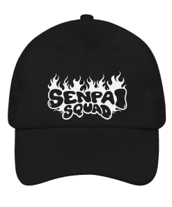 Senpai Squad Hat- Fire (Black)
