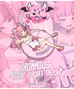 Ironmouse Pool Float Decal