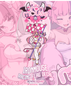 Ironmouse Racing Flag Decal