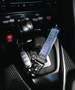 Denim Blue Fabric Strap Keychain